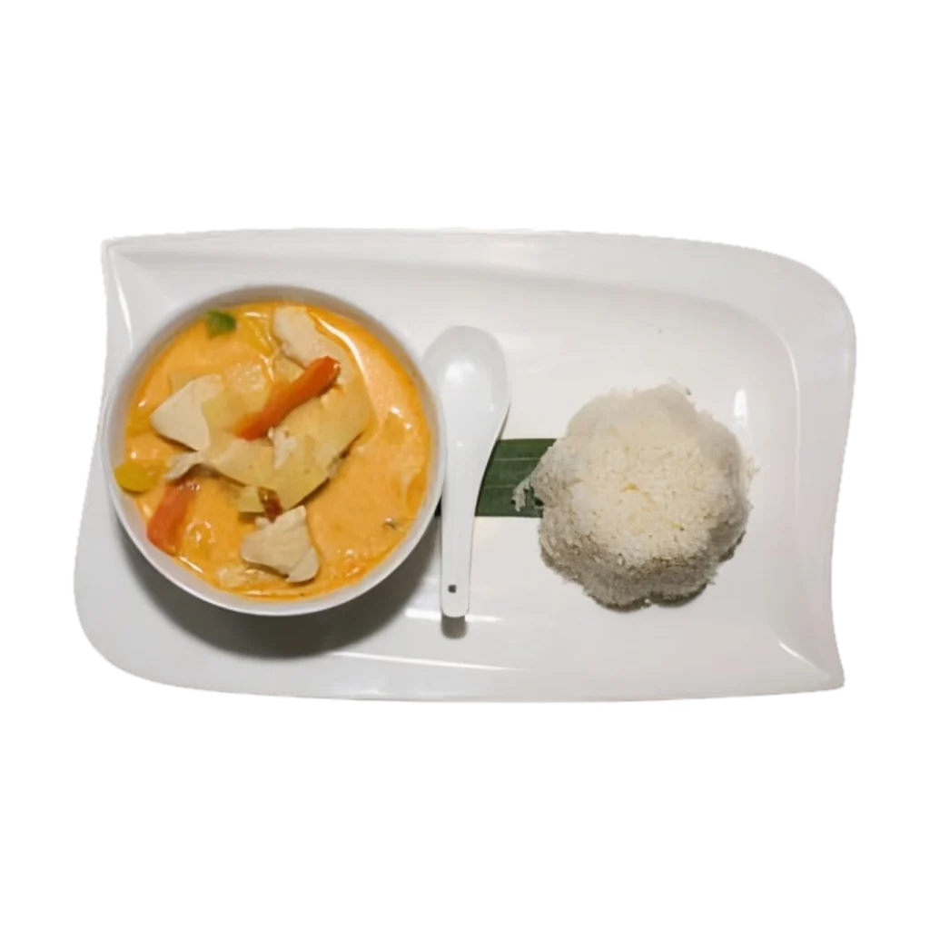 Thailändisches Curry mit Reis