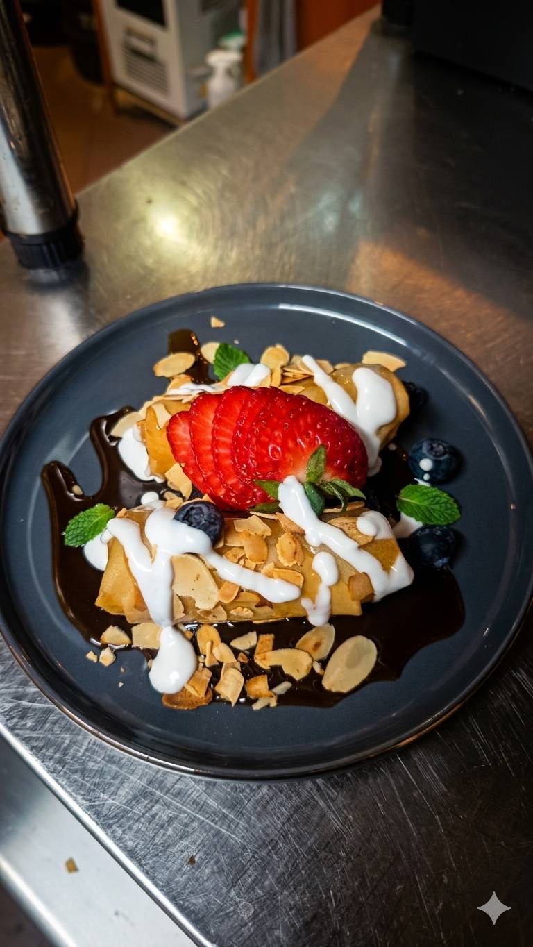 Thailändisches Dessert mit Früchten
