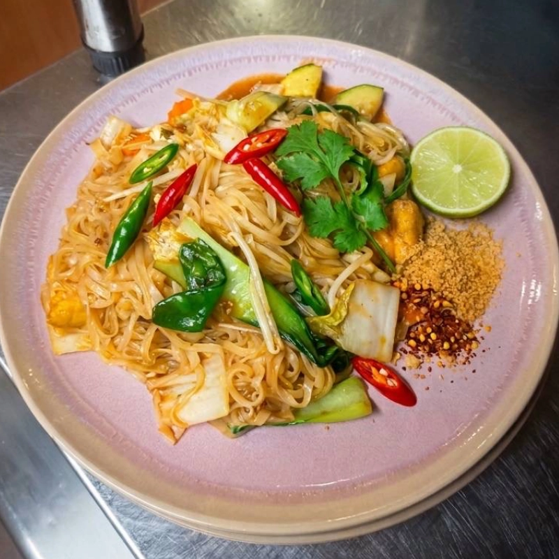 Thailändisches Gericht mit Gemüse